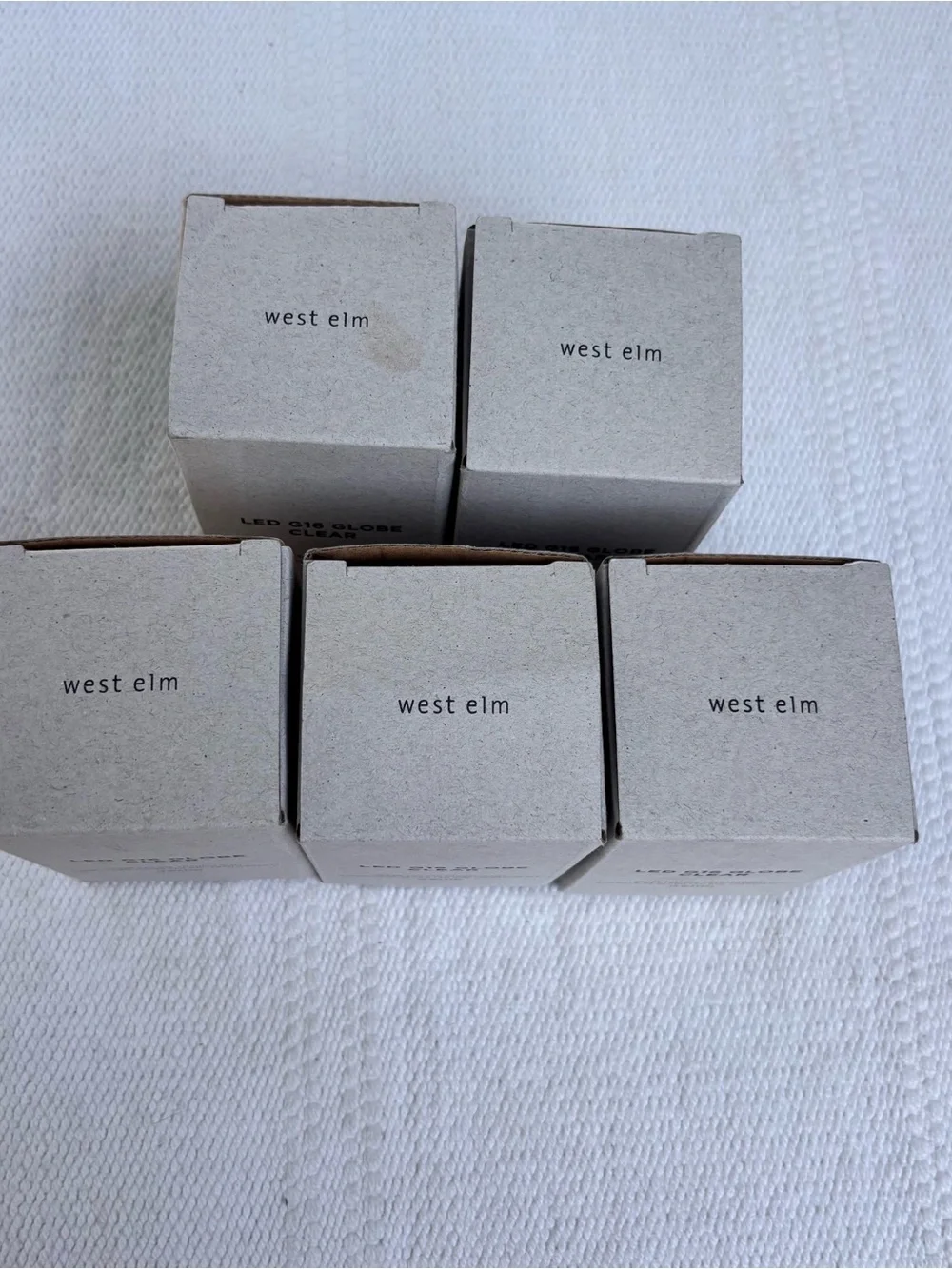 West Elm LED G16 Globe Clear Light Bulbs